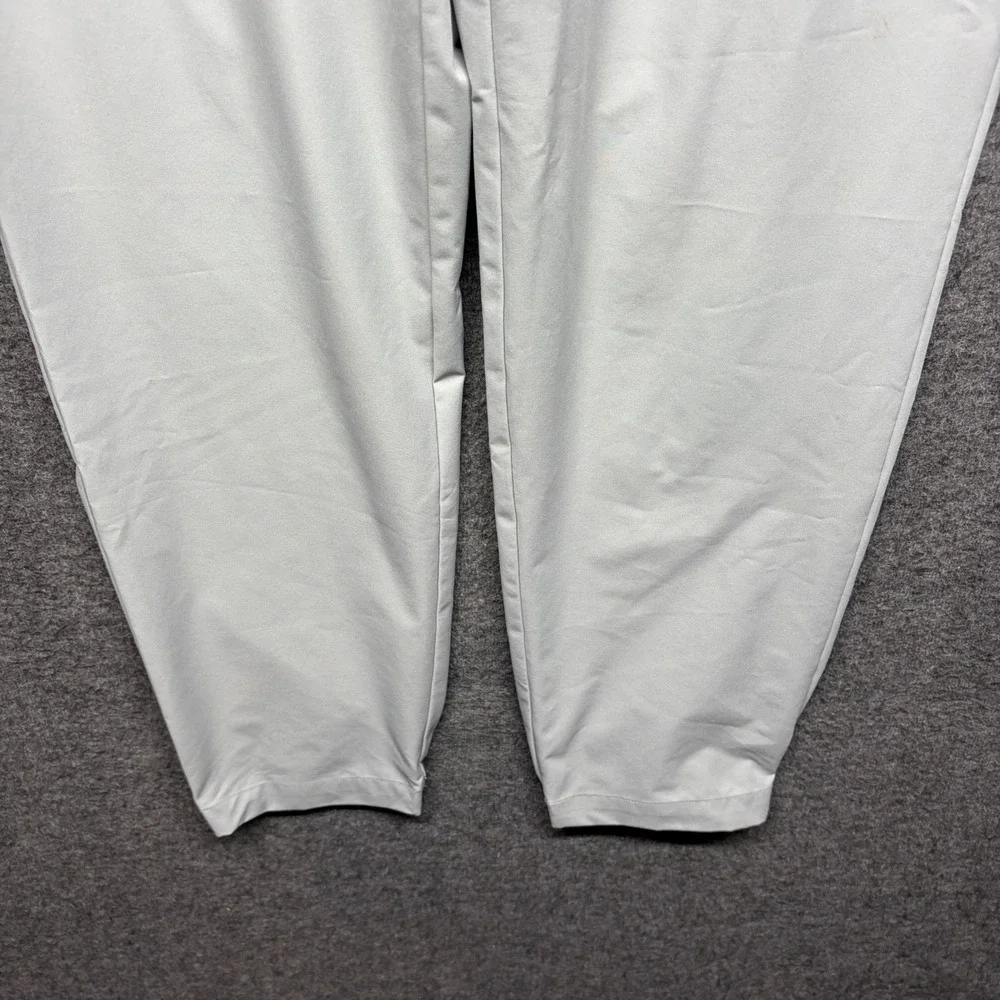 Banana Republic Mens Gray Performance Golf Pants Size 38 Elastic Waist Stretch
